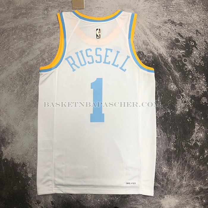 Maillot Los Angeles Lakers D'angelo Russell NO 1 Classic 2022-23 Blanc